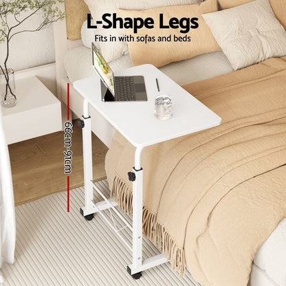 Artiss Furniture > Office > Desks Artiss Laptop Desk Table Adjustable 60CM White