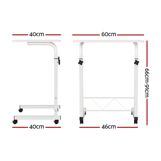 Artiss Furniture > Office > Desks Artiss Laptop Desk Table Adjustable 60CM White