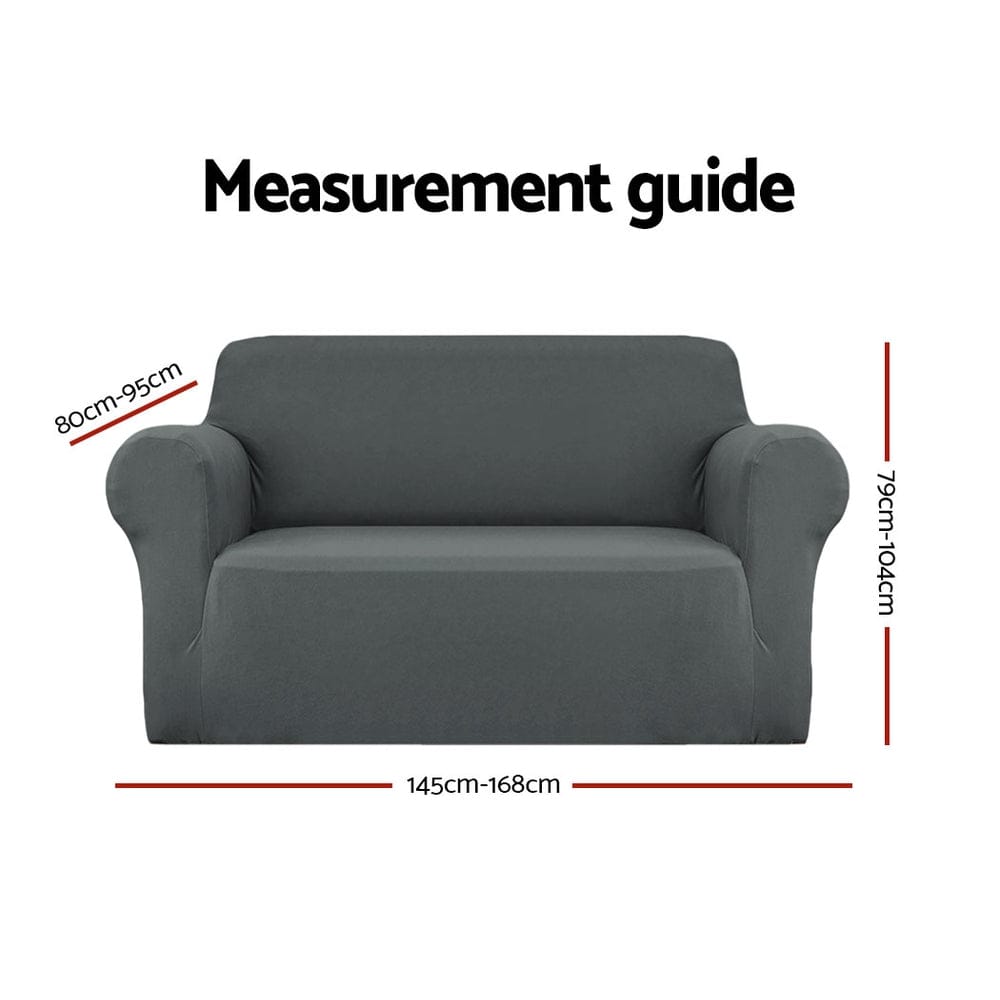 Artiss Furniture > Sofas > Sofa Accessories Artiss Sofa Cover Couch Covers 2 Seater Stretch Grey