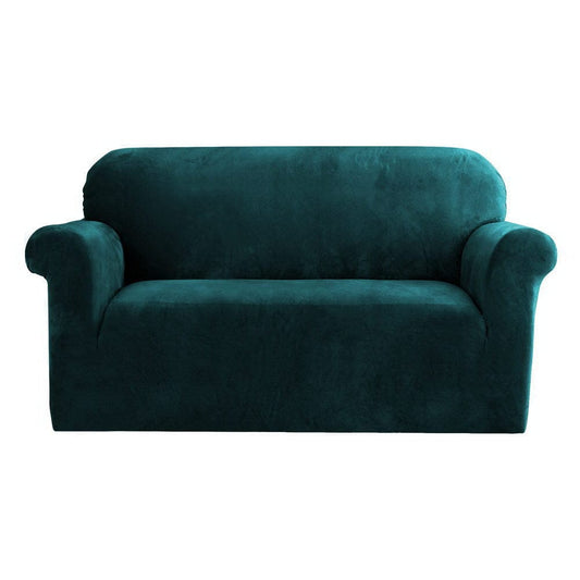Artiss Furniture > Sofas > Sofa Accessories Artiss Sofa Cover Couch Covers 2 Seater Velvet Agate Green