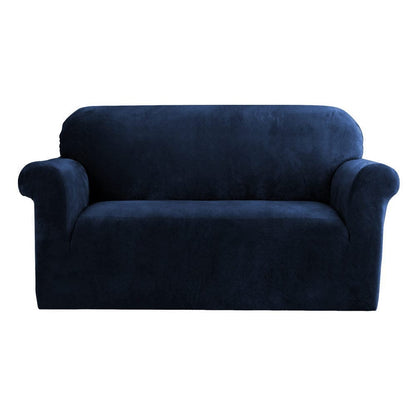 Artiss Furniture > Sofas > Sofa Accessories Artiss Sofa Cover Couch Covers 2 Seater Velvet Sapphire