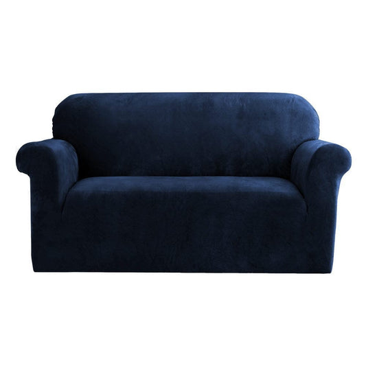 Artiss Furniture > Sofas > Sofa Accessories Artiss Sofa Cover Couch Covers 2 Seater Velvet Sapphire
