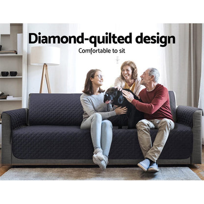 Artiss Furniture > Sofas > Sofa Accessories Artiss Sofa Cover Couch Covers 3 Seater 100% Water Resistant Dark Grey