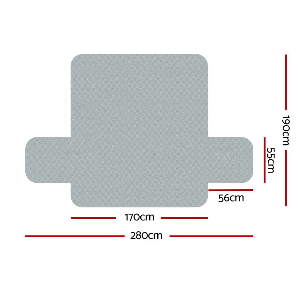 Artiss Furniture > Sofas > Sofa Accessories Artiss Sofa Cover Couch Covers 3 Seater 100% Water Resistant Grey