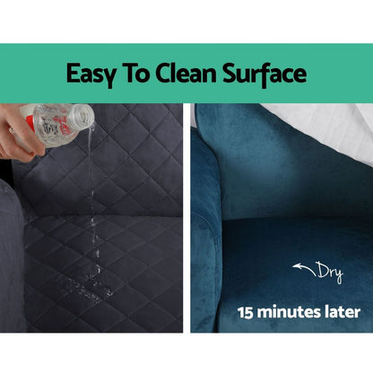 Artiss Furniture > Sofas > Sofa Accessories Artiss Sofa Cover Couch Covers 3 Seater Easy to Clean Dark Grey
