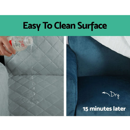 Artiss Furniture > Sofas > Sofa Accessories Artiss Sofa Cover Couch Covers 3 Seater Easy to Clean Grey