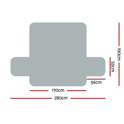 Artiss Furniture > Sofas > Sofa Accessories Artiss Sofa Cover Couch Covers 3 Seater Easy to Clean Grey