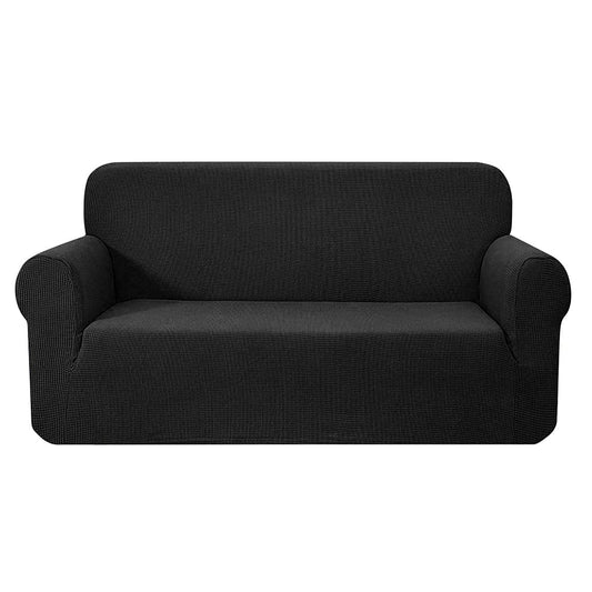 Artiss Furniture > Sofas > Sofa Accessories Artiss Sofa Cover Couch Covers 3 Seater High Stretch Black