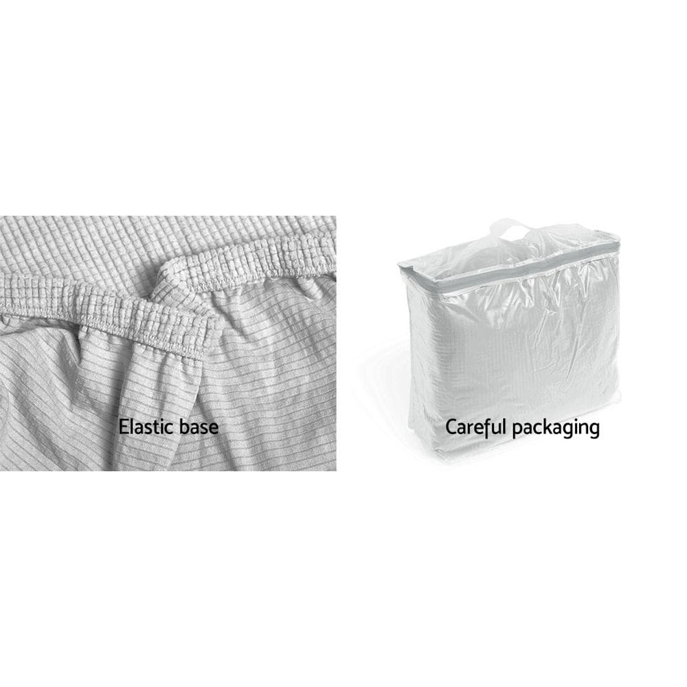 Artiss Furniture > Sofas > Sofa Accessories Artiss Sofa Cover Couch Covers 3 Seater High Stretch Grey