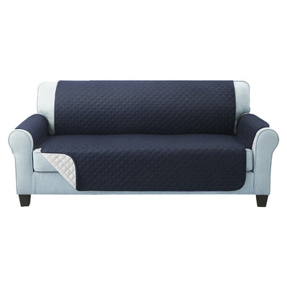Artiss Furniture > Sofas > Sofa Accessories Artiss Sofa Cover Couch Covers 3 Seater Quilted Dark Grey