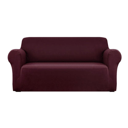 Artiss Furniture > Sofas > Sofa Accessories Artiss Sofa Cover Couch Covers 3 Seater Stretch Burgundy