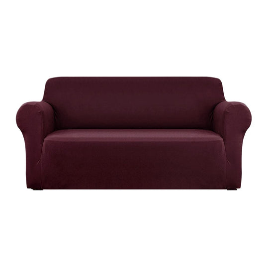 Artiss Furniture > Sofas > Sofa Accessories Artiss Sofa Cover Couch Covers 3 Seater Stretch Burgundy