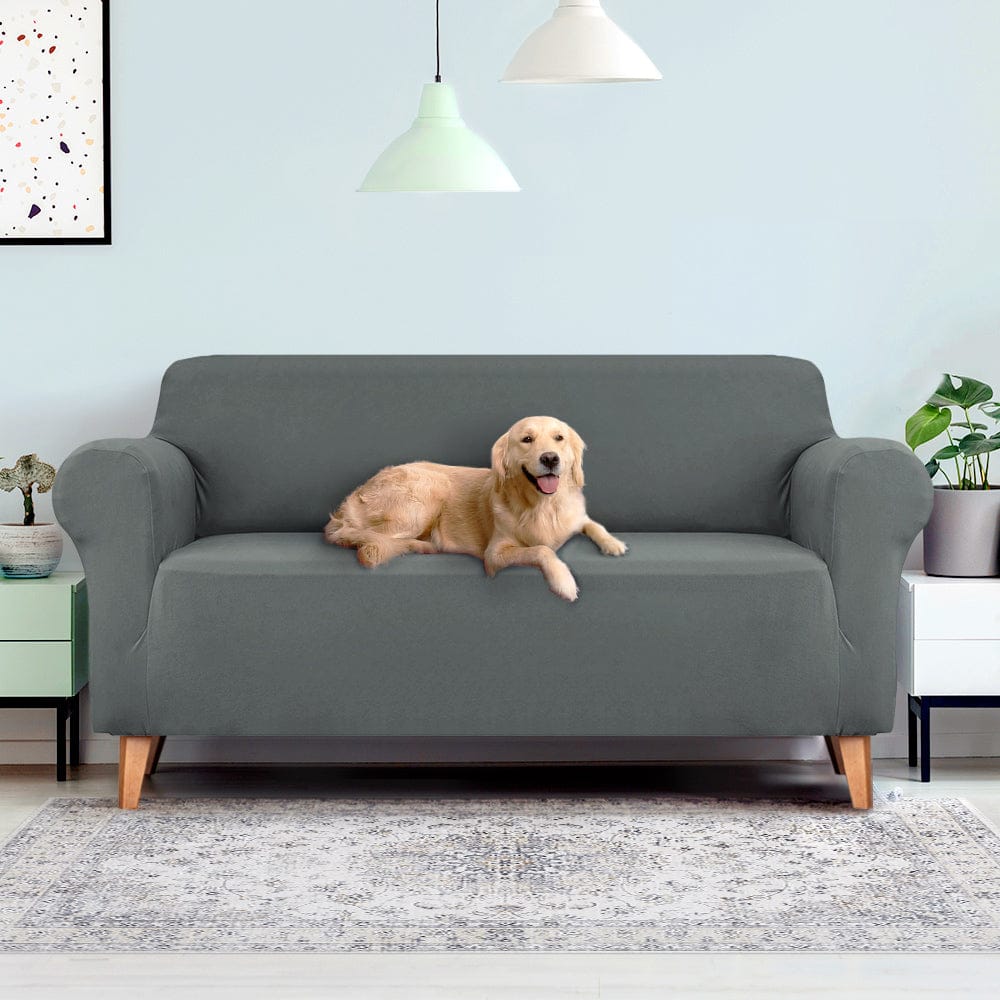 Artiss Furniture > Sofas > Sofa Accessories Artiss Sofa Cover Couch Covers 3 Seater Stretch Grey