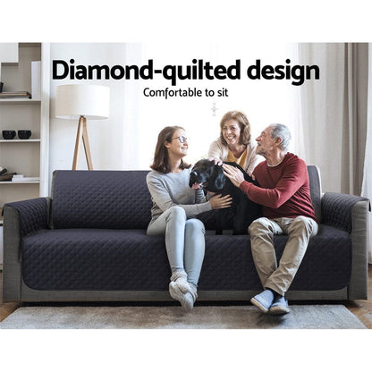 Artiss Furniture > Sofas > Sofa Accessories Artiss Sofa Cover Couch Covers 4 Seater 100% Water Resistant Dark Grey