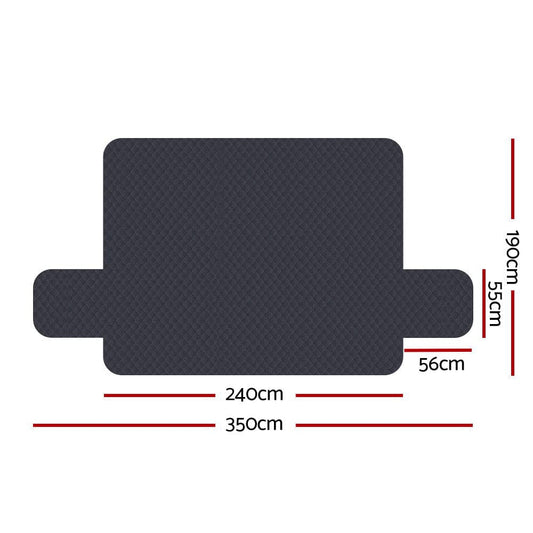 Artiss Furniture > Sofas > Sofa Accessories Artiss Sofa Cover Couch Covers 4 Seater 100% Water Resistant Dark Grey