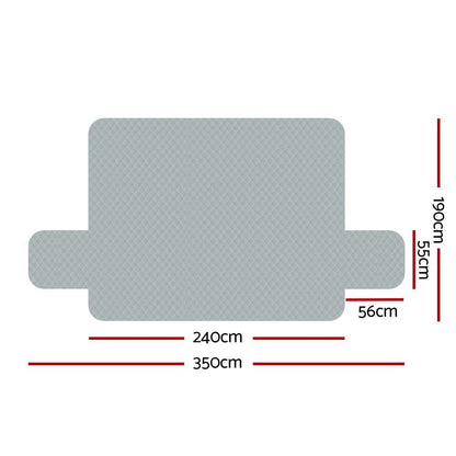 Artiss Furniture > Sofas > Sofa Accessories Artiss Sofa Cover Couch Covers 4 Seater 100% Water Resistant Grey
