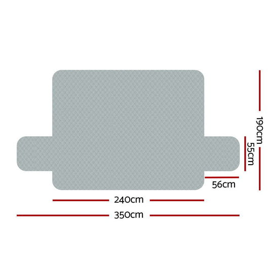 Artiss Furniture > Sofas > Sofa Accessories Artiss Sofa Cover Couch Covers 4 Seater 100% Water Resistant Grey