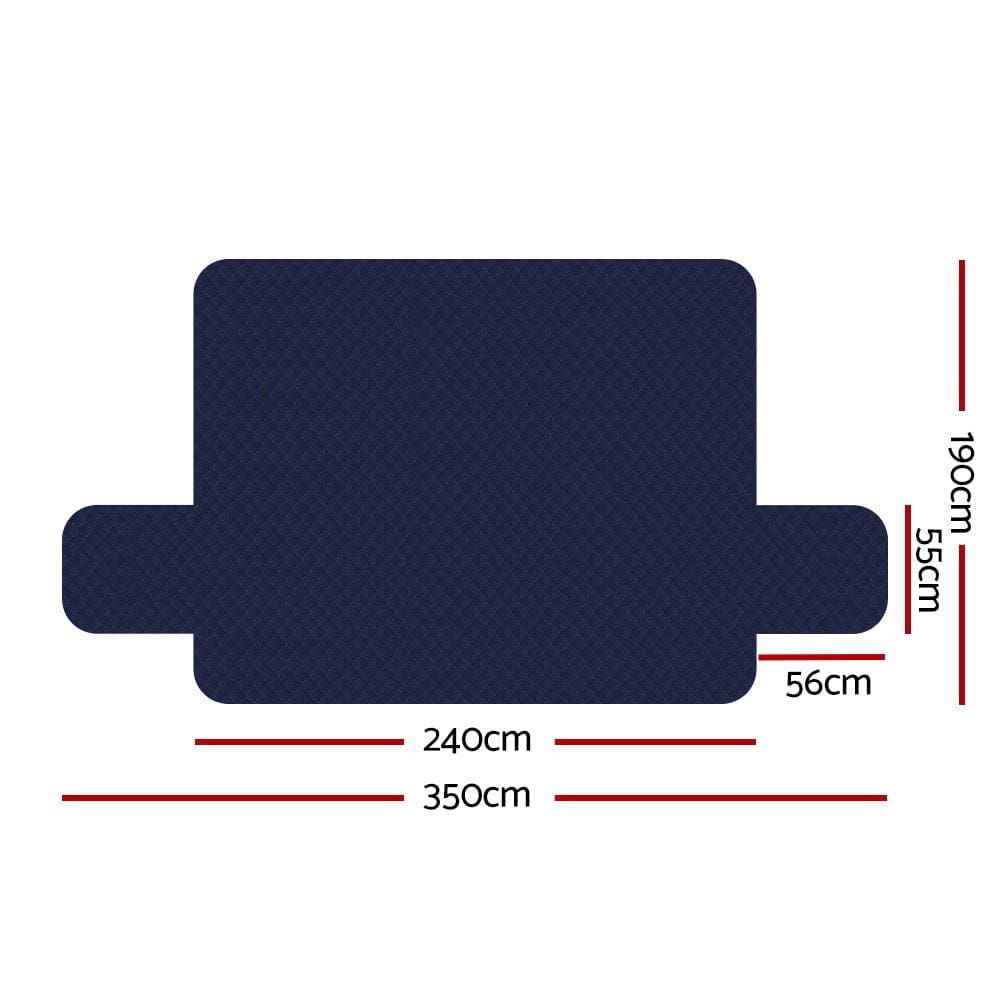 Artiss Furniture > Sofas > Sofa Accessories Artiss Sofa Cover Couch Covers 4 Seater 100% Water Resistant Navy