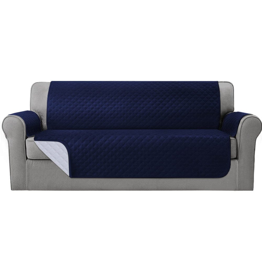 Artiss Furniture > Sofas > Sofa Accessories Artiss Sofa Cover Couch Covers 4 Seater 100% Water Resistant Navy