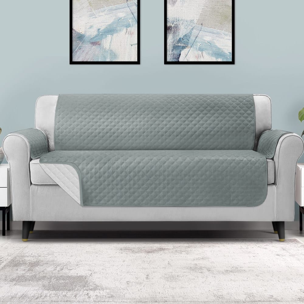 Artiss Furniture > Sofas > Sofa Accessories Artiss Sofa Cover Couch Covers 4 Seater Easy to Clean Grey