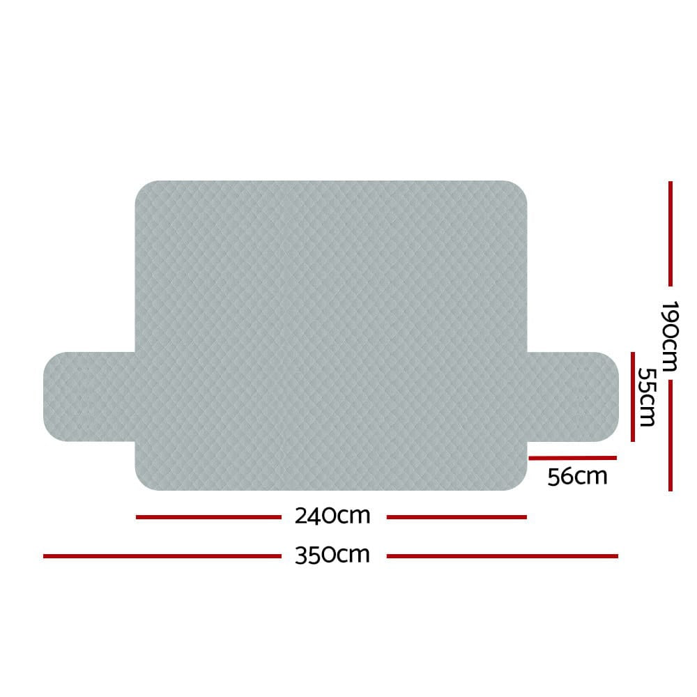 Artiss Furniture > Sofas > Sofa Accessories Artiss Sofa Cover Couch Covers 4 Seater Easy to Clean Grey