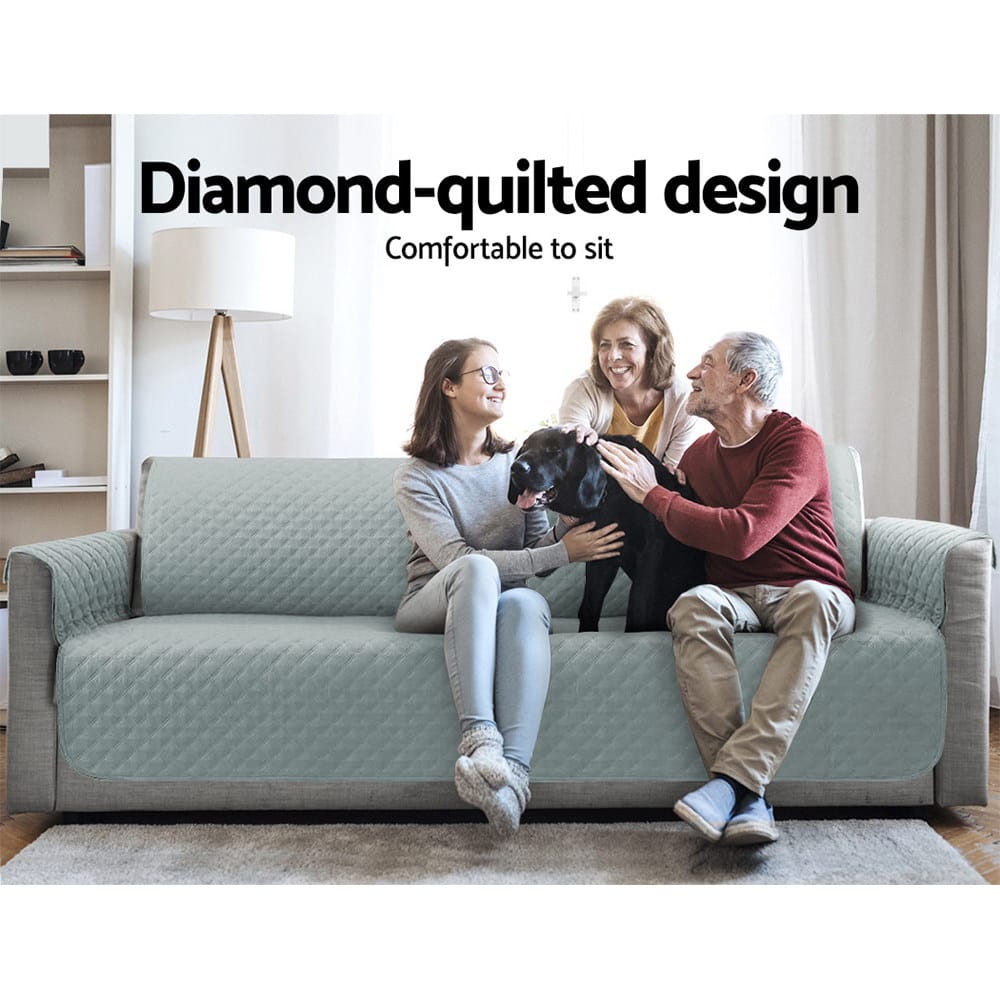 Artiss Furniture > Sofas > Sofa Accessories Artiss Sofa Cover Couch Covers 4 Seater Easy to Clean Grey