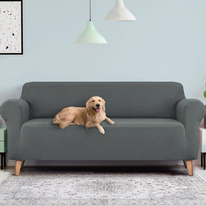Artiss Furniture > Sofas > Sofa Accessories Artiss Sofa Cover Couch Covers 4 Seater Stretch Grey