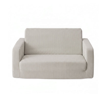 Artiss Furniture > Sofas > Sofas & Sofa Beds Artiss 2-in-1 Sofa Foam Couch with Side Pocket Light Grey