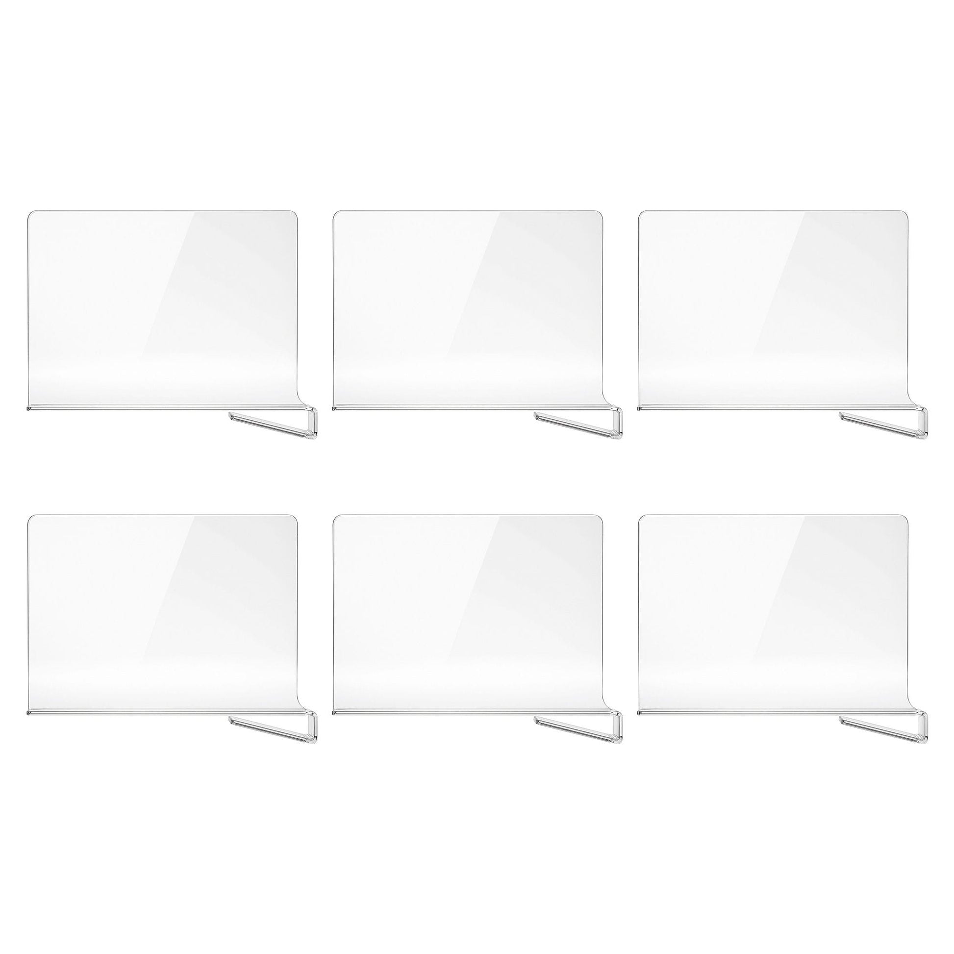 Artiss Health & Beauty > Personal Care > Deodorants & Anti-Perspirants Artiss 6 Pack Closet Organizers and Storage Clear Shelf Dividers