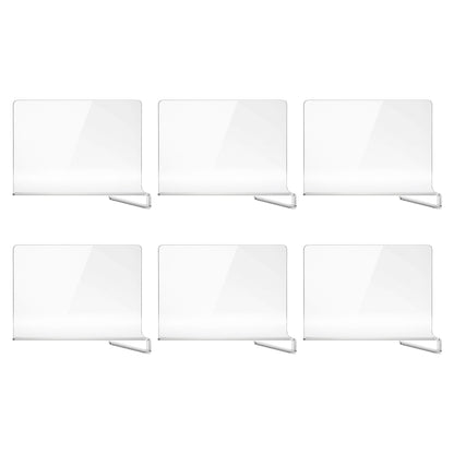 Artiss Health & Beauty > Personal Care > Deodorants & Anti-Perspirants Artiss 6 Pack Closet Organizers and Storage Clear Shelf Dividers