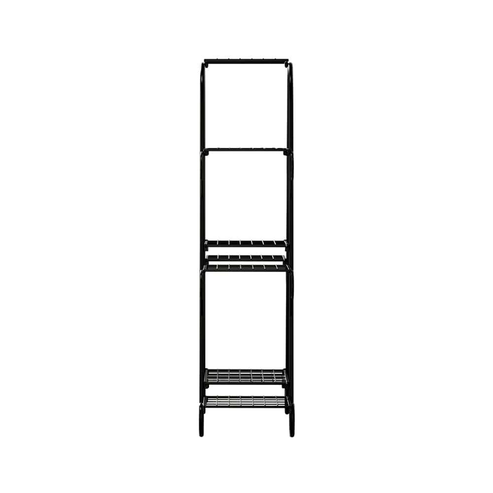 Artiss Home & Garden > Artificial Plants > Artificial Flowers & Plants Artiss Plant Stand 9 Tier Metal Flower Pot Shelf Black