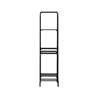 Artiss Home & Garden > Artificial Plants > Artificial Flowers & Plants Artiss Plant Stand 9 Tier Metal Flower Pot Shelf Black