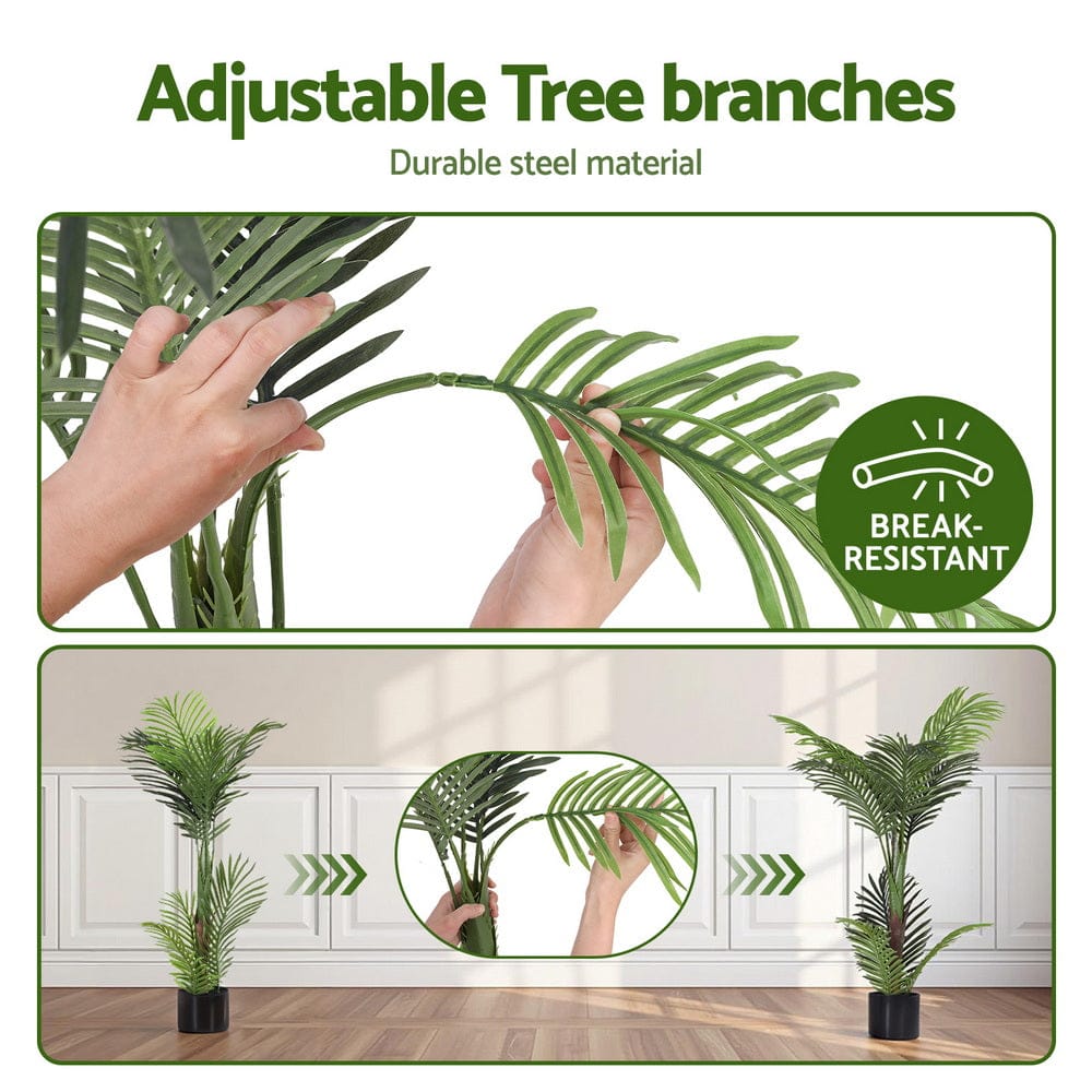 Artiss Home & Garden > Artificial Plants > Artificial Trees Artiss 100cm Artificial Palm Tree Faux Trees Indoor Decor Artificial Plants Lifelike Plant
