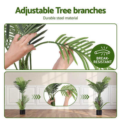Artiss Home & Garden > Artificial Plants > Artificial Trees Artiss 100cm Artificial Palm Tree Faux Trees Indoor Decor Artificial Plants Lifelike Plant