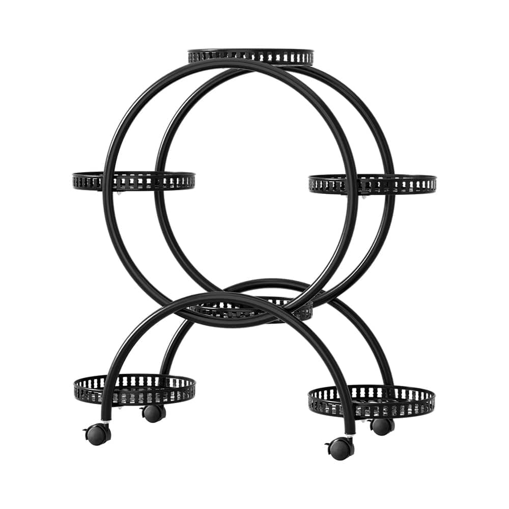 Artiss Home & Garden > Artificial Plants > Pots, Planters & Accessories Artiss Plant Stand 6 Tier Metal Flower Pot Rack Wheels