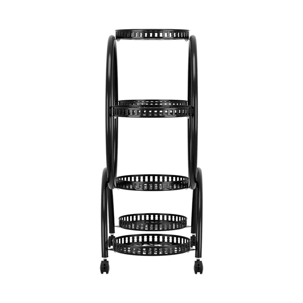 Artiss Home & Garden > Artificial Plants > Pots, Planters & Accessories Artiss Plant Stand 6 Tier Metal Flower Pot Rack Wheels