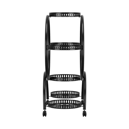 Artiss Home & Garden > Artificial Plants > Pots, Planters & Accessories Artiss Plant Stand 6 Tier Metal Flower Pot Rack Wheels