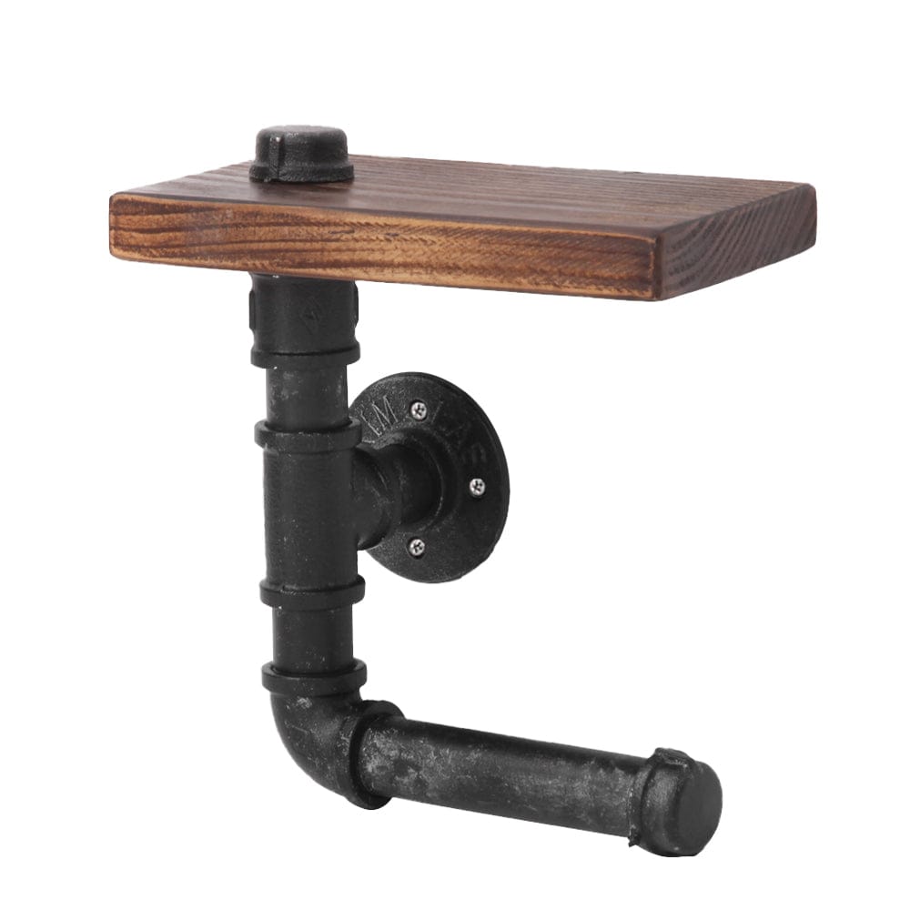 Artiss Home & Garden > Bathroom Accessories > Toilet Paper Holders Artiss Floating DIY Pipe Shelf Toilet Paper Holder