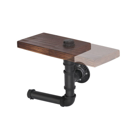 Artiss Home & Garden > Bathroom Accessories > Toilet Paper Holders Artiss Floating DIY Pipe Shelf Toilet Paper Holder