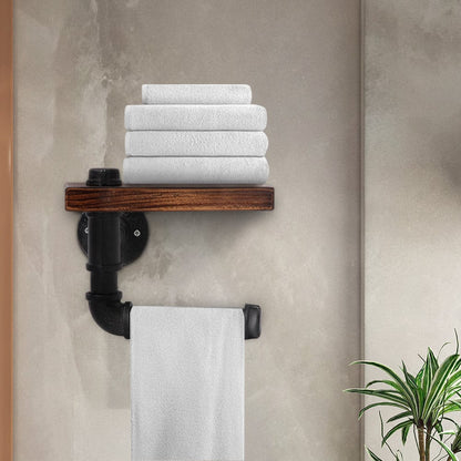 Artiss Home & Garden > Bathroom Accessories > Toilet Paper Holders Artiss Floating DIY Pipe Shelf Toilet Paper Holder