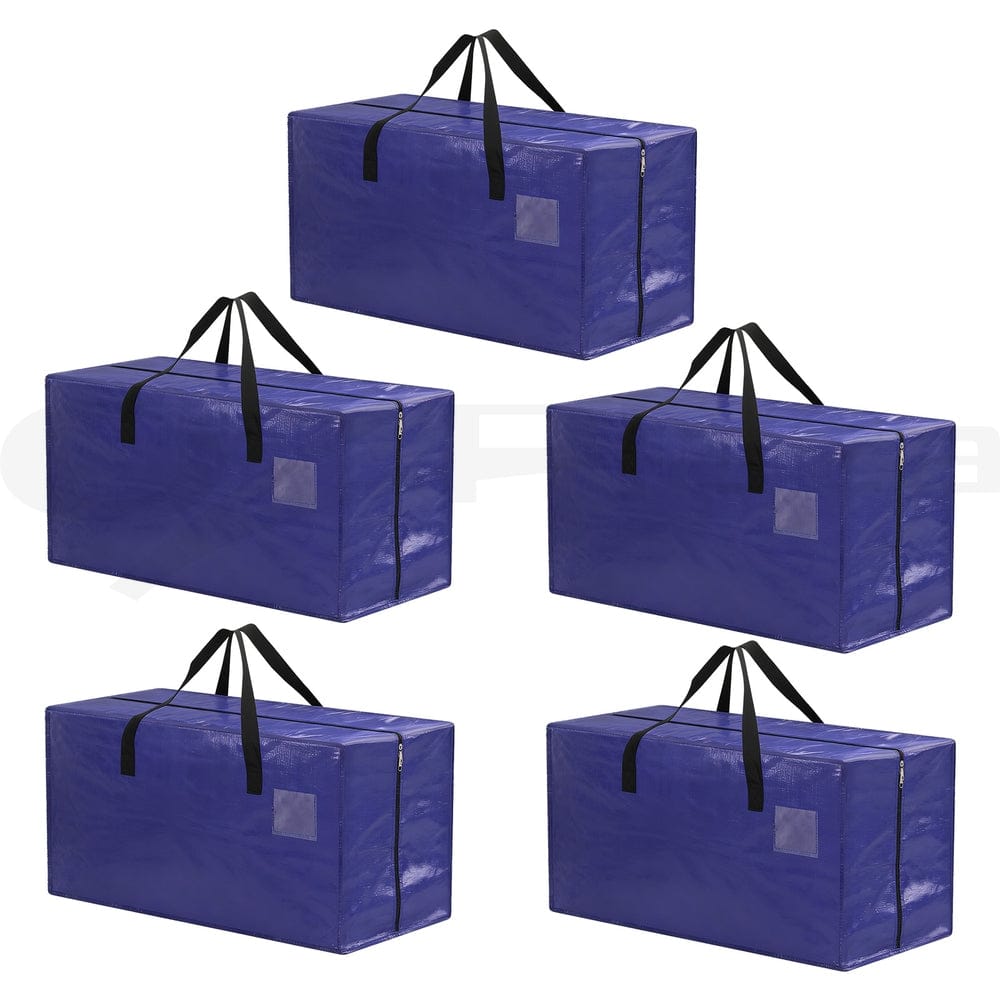 Artiss Home & Garden > Bedding > Mattress Protectors Artiss Moving Bags Heavy Duty Waterproof Backpack Straps Large Storage Totes 5 Pack Blue
