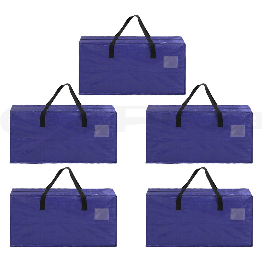 Artiss Home & Garden > Bedding > Mattress Protectors Artiss Moving Bags Heavy Duty Waterproof Backpack Straps Large Storage Totes 5 Pack Blue