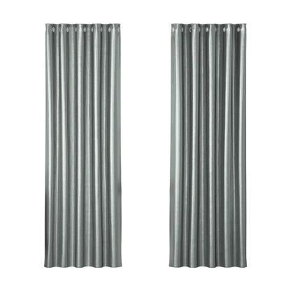 Artiss Home & Garden > Curtains > Curtains & Drapes Artiss 2X Blockout Curtains Eyelet 180x213cm Grey Shine