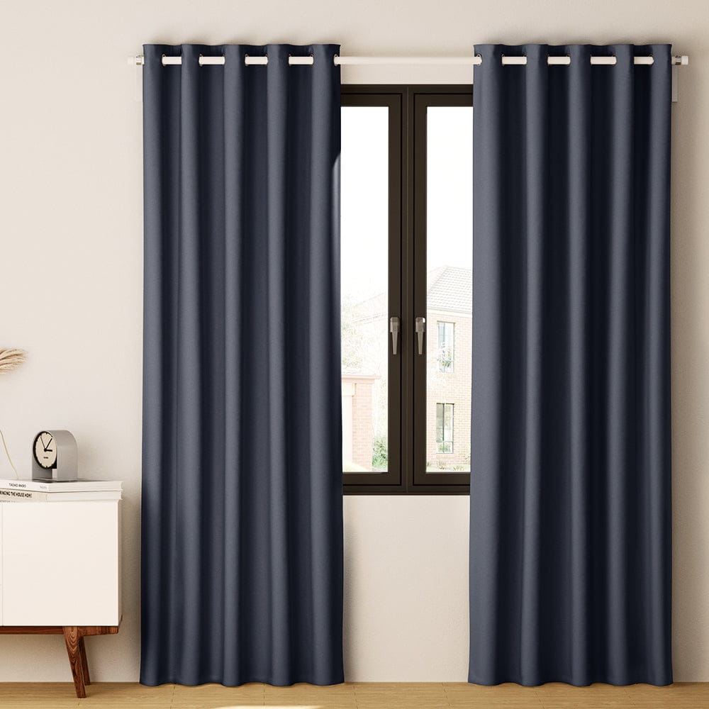 Artiss Home & Garden > Curtains > Curtains & Drapes Artiss 2X Blockout Curtains Eyelet 300x230cm Charcoal