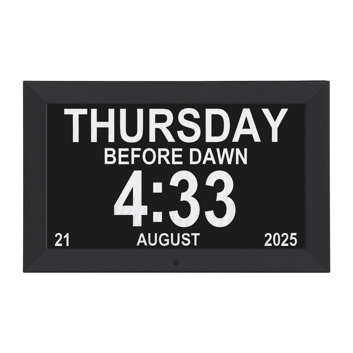 Artiss Home & Garden > Decor > Clocks Artiss 10" Digital Day Clock Alarm Calendar Dementia Date Week Desk Clocks Black
