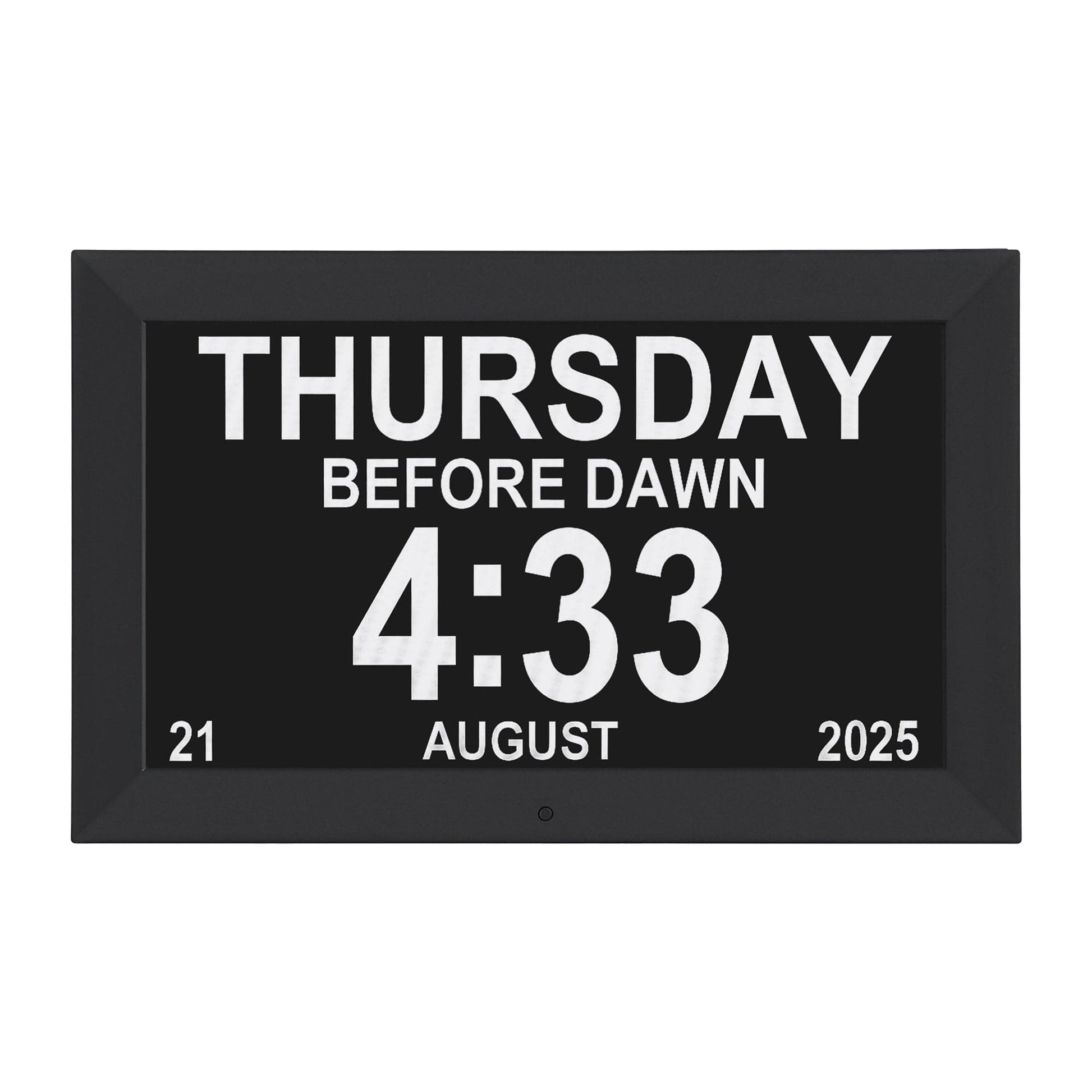 Artiss Home & Garden > Decor > Clocks Artiss 10" Digital Day Clock Alarm Calendar Dementia Date Week Desk Clocks Black