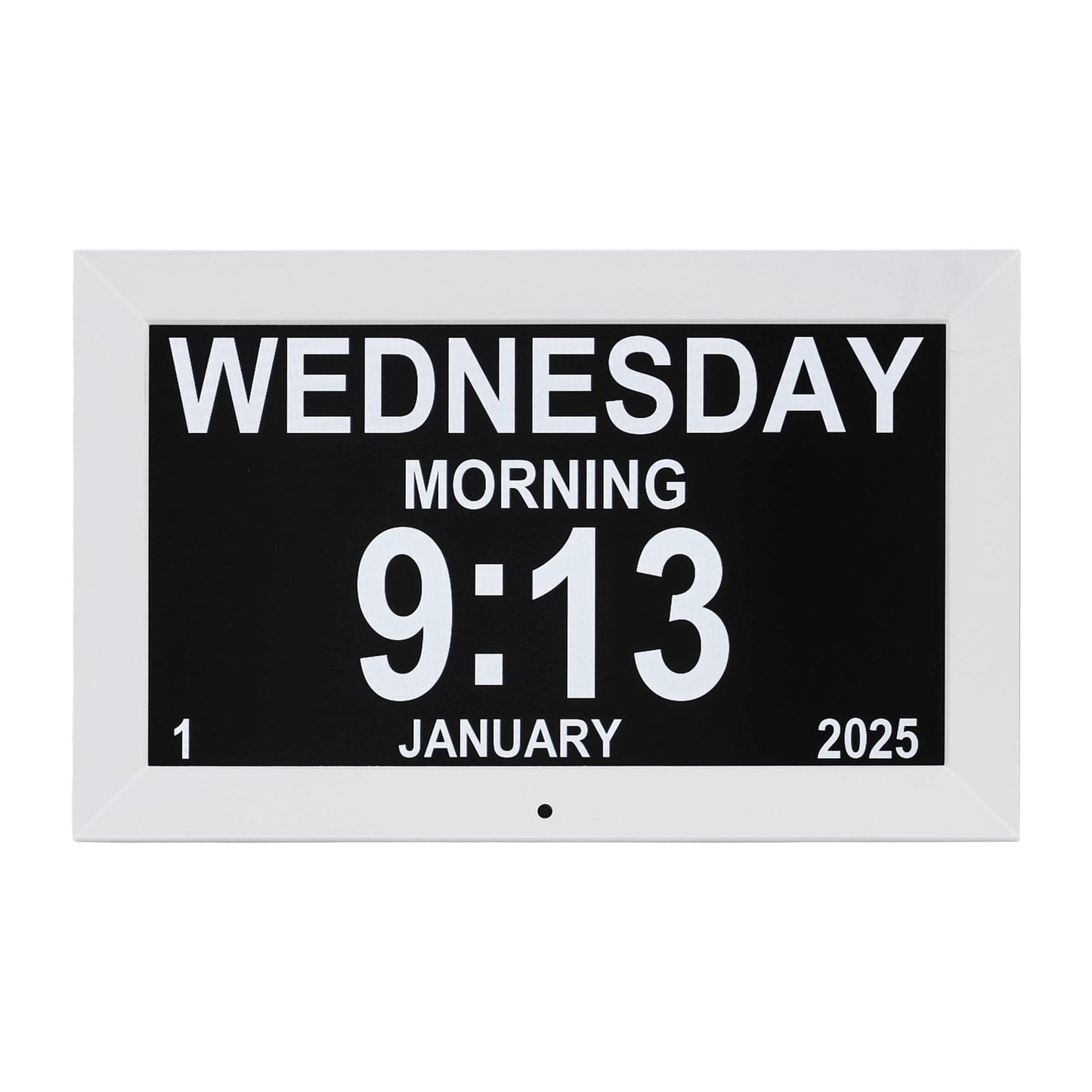 Artiss Home & Garden > Decor > Clocks Artiss 10" Digital Day Clock Alarm Calendar Dementia Date Week Desk Clocks White