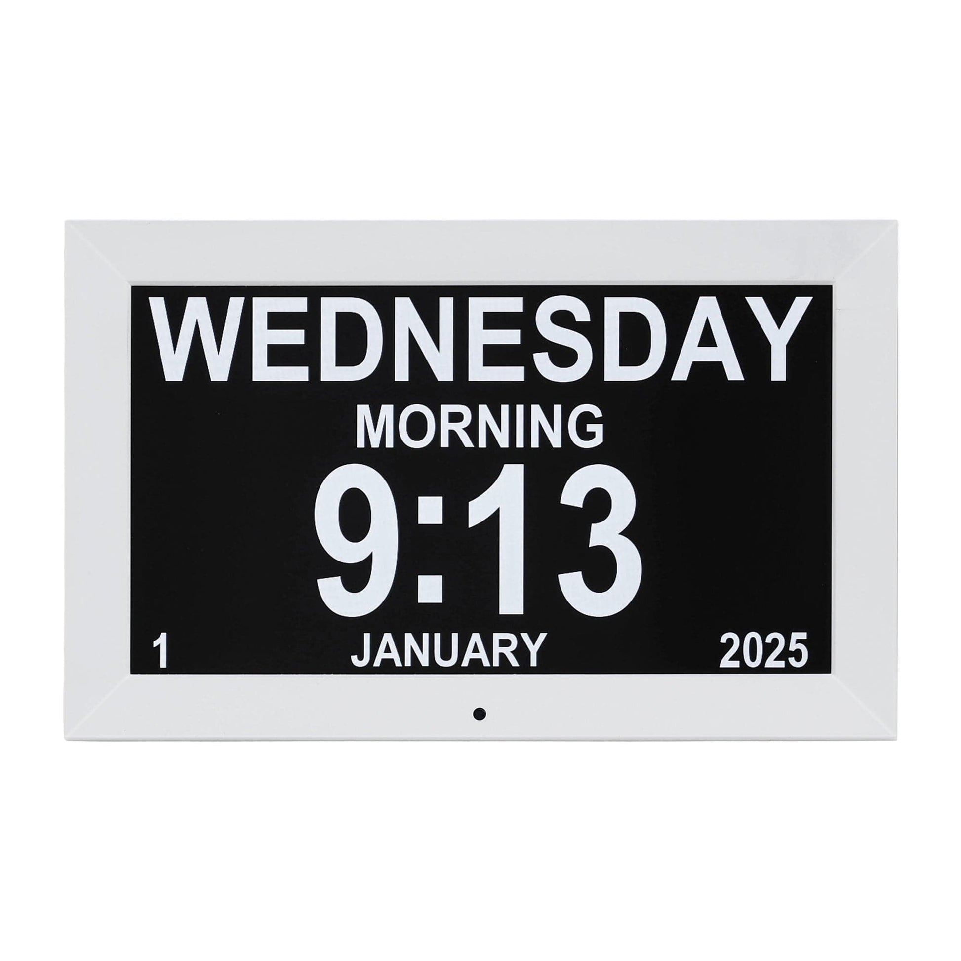 Artiss Home & Garden > Decor > Clocks Artiss 10" Digital Day Clock Alarm Calendar Dementia Date Week Desk Clocks White