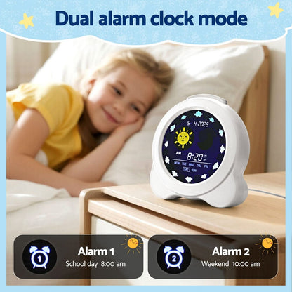 Artiss Home & Garden > Decor > Clocks Artiss 3.8" Digital Day Clock Calendar Alarm LCD Display White