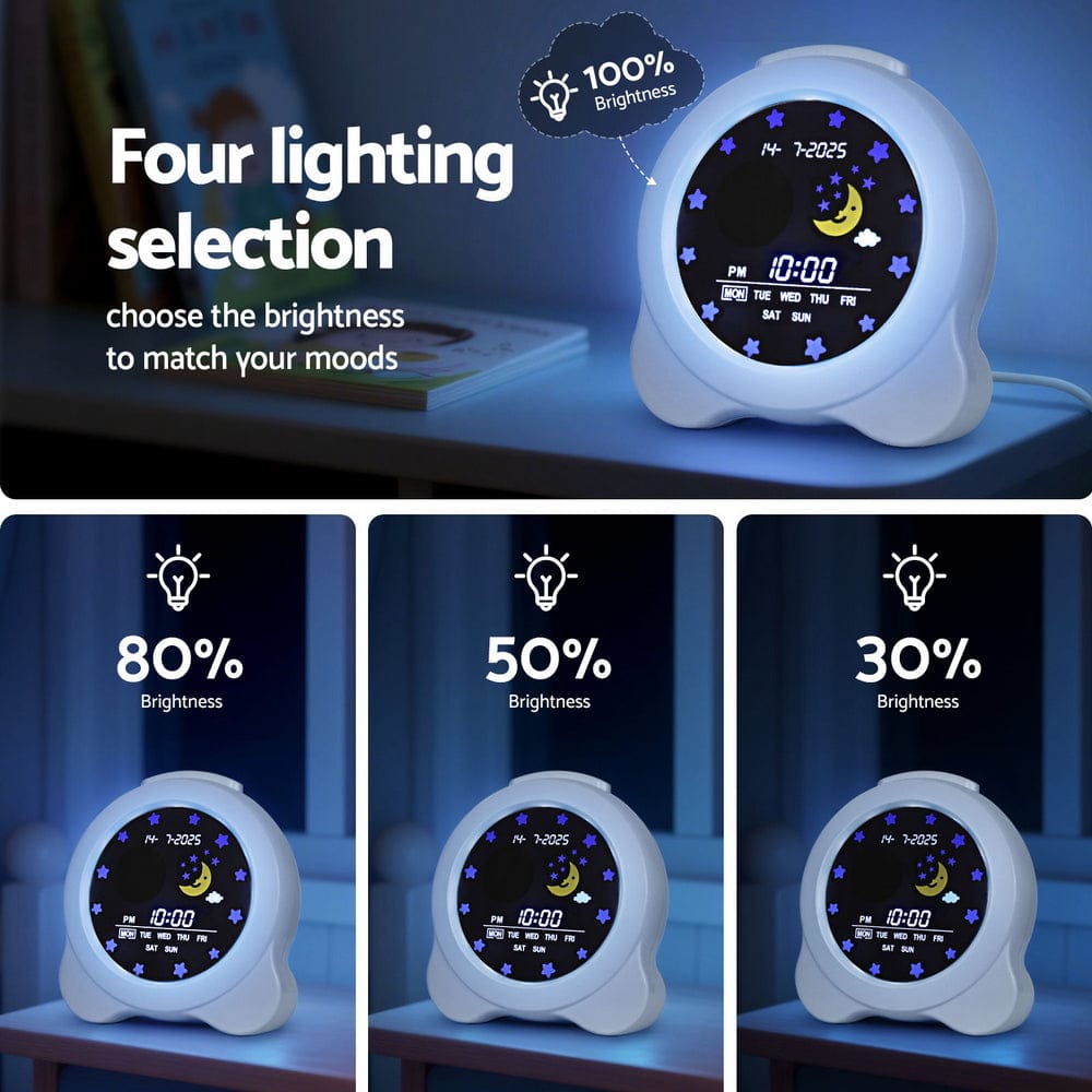 Artiss Home & Garden > Decor > Clocks Artiss 3.8" Digital Day Clock Calendar Alarm LCD Display White